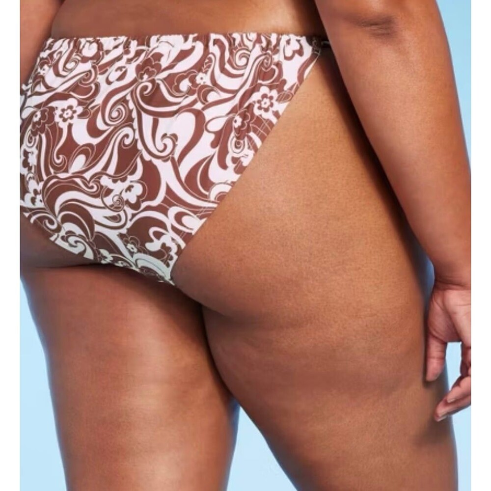 NWT Wild Fable Side-Tie Adjustable Extra High Leg Bikini Bottom